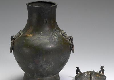 图片[3]-Hu jar with animal-mask ring handle, Han dynasty (206 BCE-220 CE)-China Archive